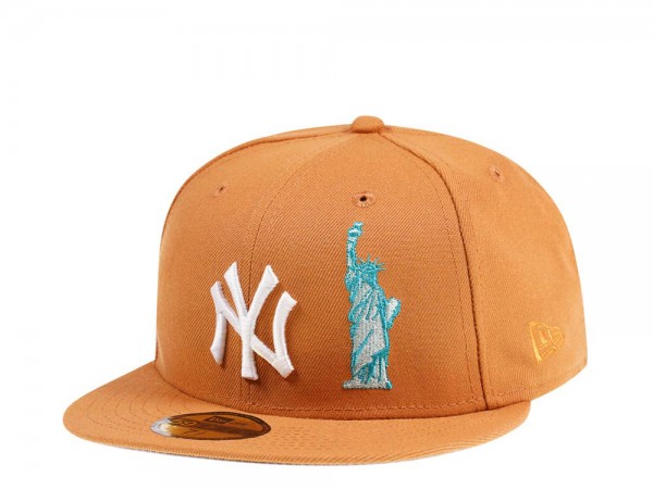 New Era New York Yankees NYC Icons Panama Tan Edition 59Fifty Fitted Cap