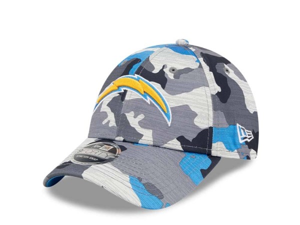 New Era Los Angeles Chargers NFL Training Camp 22 Camo 9Forty Stretch Snapback Cap