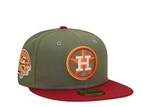 New Era Houston Astros 45th Anniversary Olive Two Tone Edition 59Fifty Fitted Cap