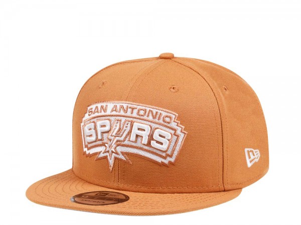 New Era San Antonio Spurs Panama Tan Edition 9Fifty Snapback Cap