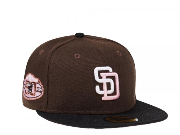 New Era San Diego Padres 50th Anniversary Coffee Pink Two Tone Edition 59Fifty Fitted Cap