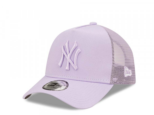 New Era New York Yankees Lavendel A Frame Trucker Snapback Cap