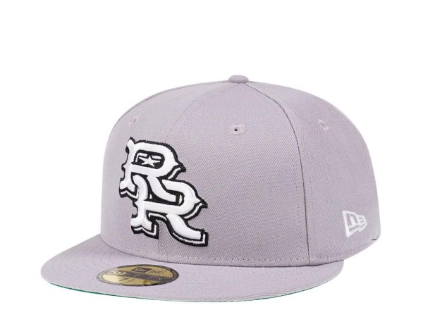 New Era Rock Round Express Gray Throwback Edition 59Fifty Fitted Cap