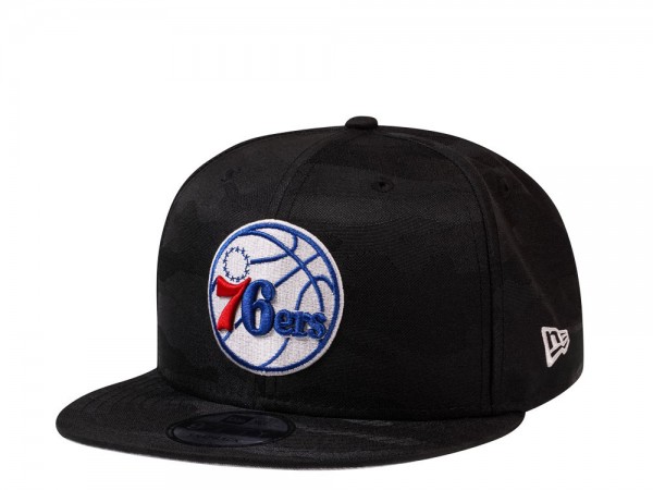 New Era Philadelphia 76ers Midnight Camo Edition 9Fifty Snapback Cap