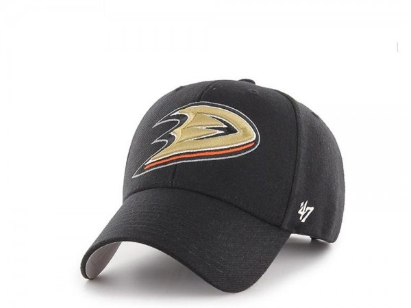 47brand Anaheim Ducks Current Logo MVP Black Strapback Cap