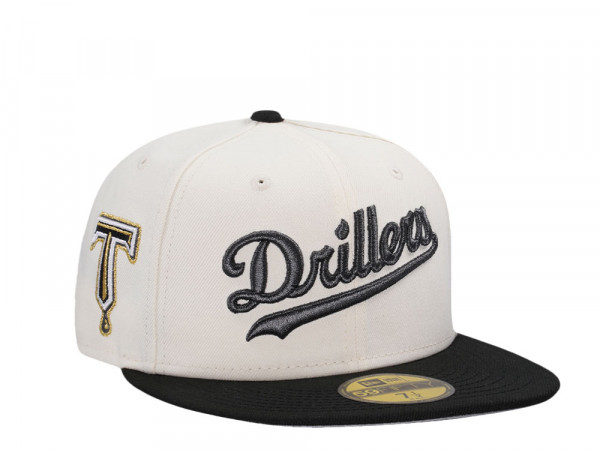 New Era Tulsa Drillers Chrome Black Prime Two Tone Edition 59Fifty Fitted Cap