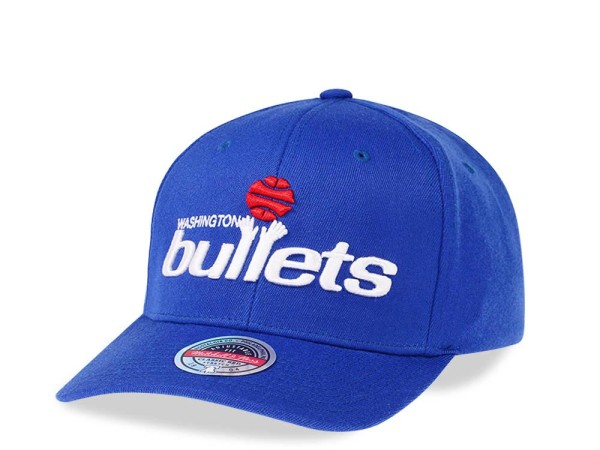 Mitchell & Ness Washington Bullets Team Ground Red Line Solid Flex Snapback Cap