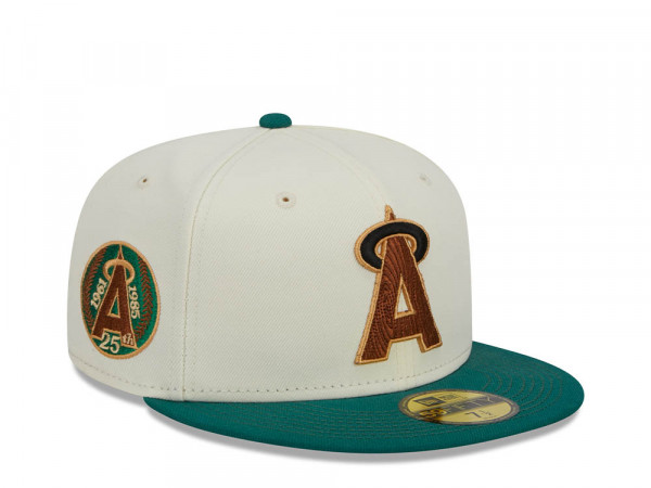 New Era California Angels 25th Anniversary Stone Two Tone Edition 59Fifty Fitted Cap