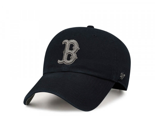47Brand Boston Red Sox Black Ballpark Camo Clean Up Strapback Cap