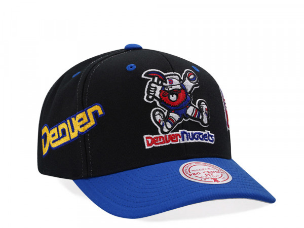 Mitchell & Ness Denver Nuggets Hardwood Classic Pro Crown Fit Snapback Cap