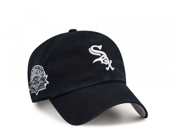 47Brand Chicago White Sox Inaugural Season 1991 Cooperstown Black Clean Up Strapback Cap