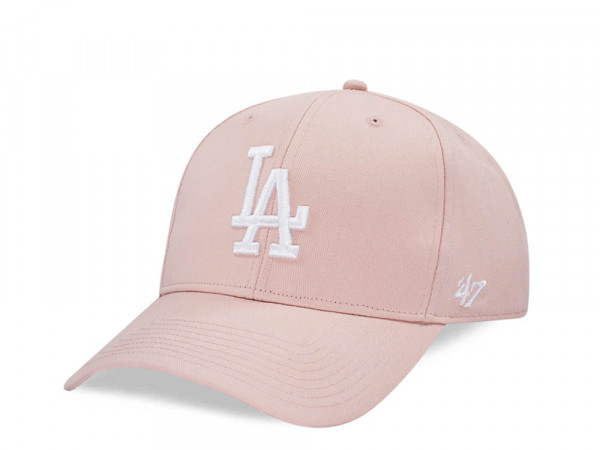 47Brand Los Angeles Dodgers Dusty Mauve Raised Basic MVP Snapback Cap