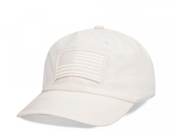 American Needle USA Off white Dadhat Strapback Cap