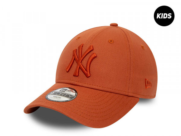 New Era New York Yankees League Essential Kids Brown 9Forty Strapback Cap