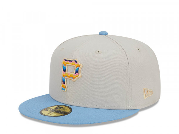 New Era Pittsburgh Pirates Beachfront Stone Two Tone Edition 59Fifty Fitted Cap
